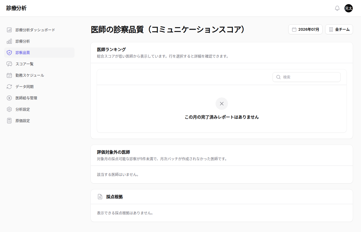 診察品質