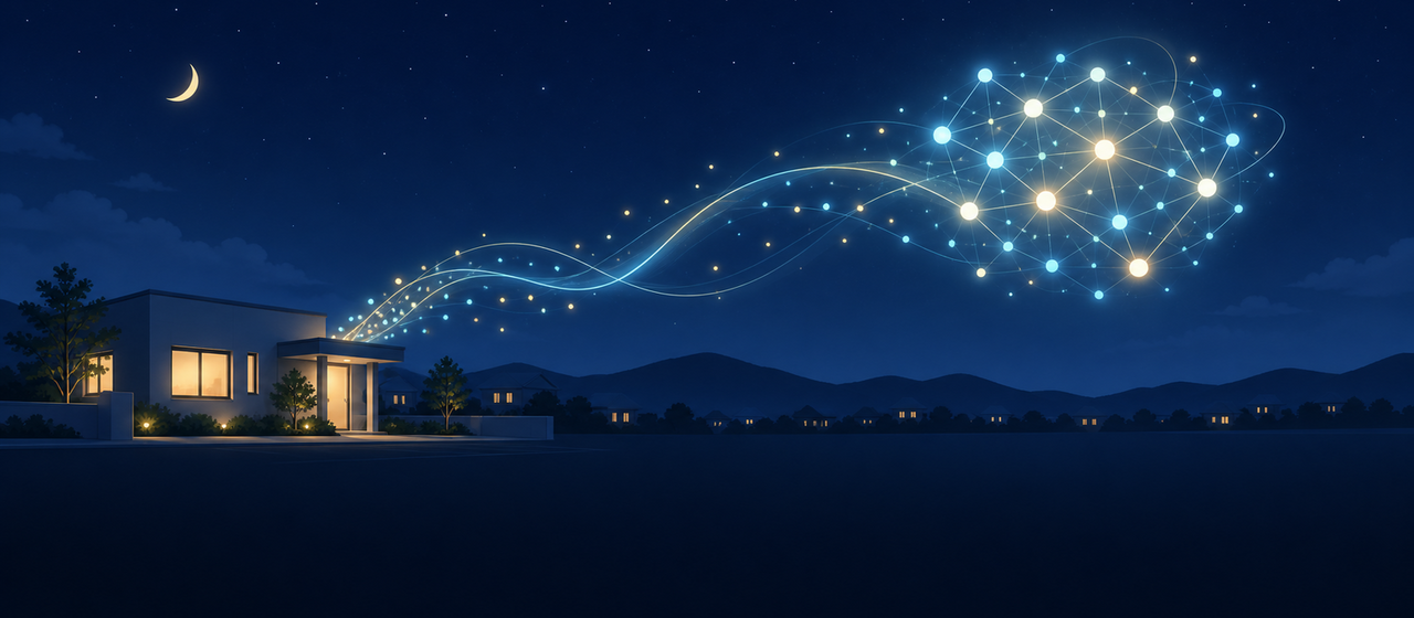 夜の自動学習のイメージ